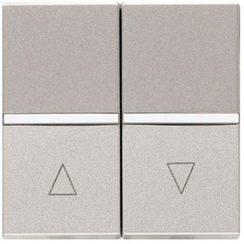 Выключатель жалюзи без фиксации без рамки ABB Niessen Zenit 1-кл. 2 мод. N2244 PL серебро картинка